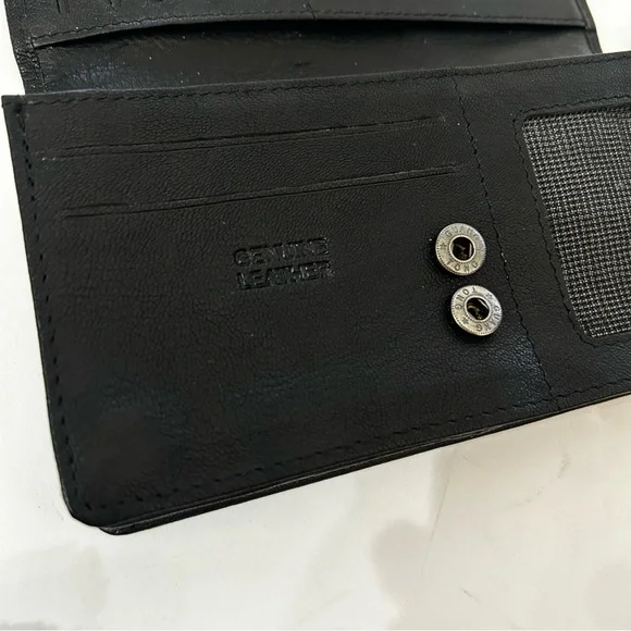 New Black Leather Wallet by Spikes & Sparrow - Picture 3 of 12